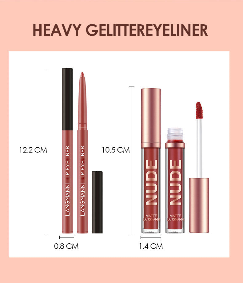 Lip Liner And Lipstick Makeup Set