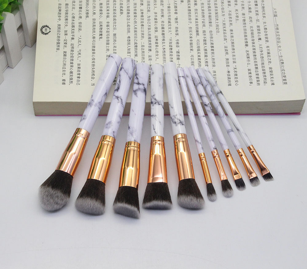 Marbled Makeup Brush Set