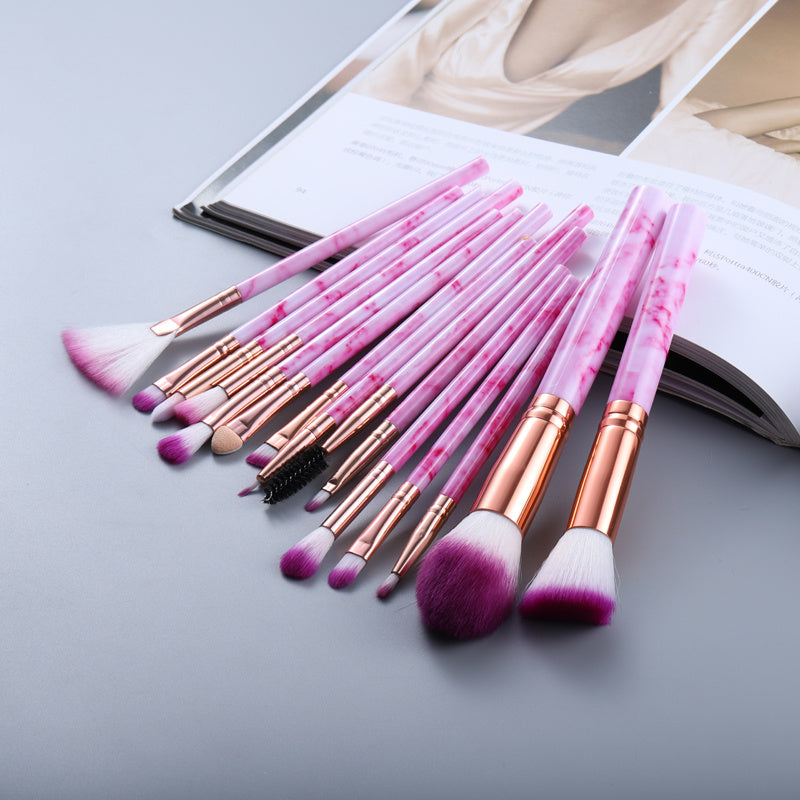 Marbled Makeup Brush Set