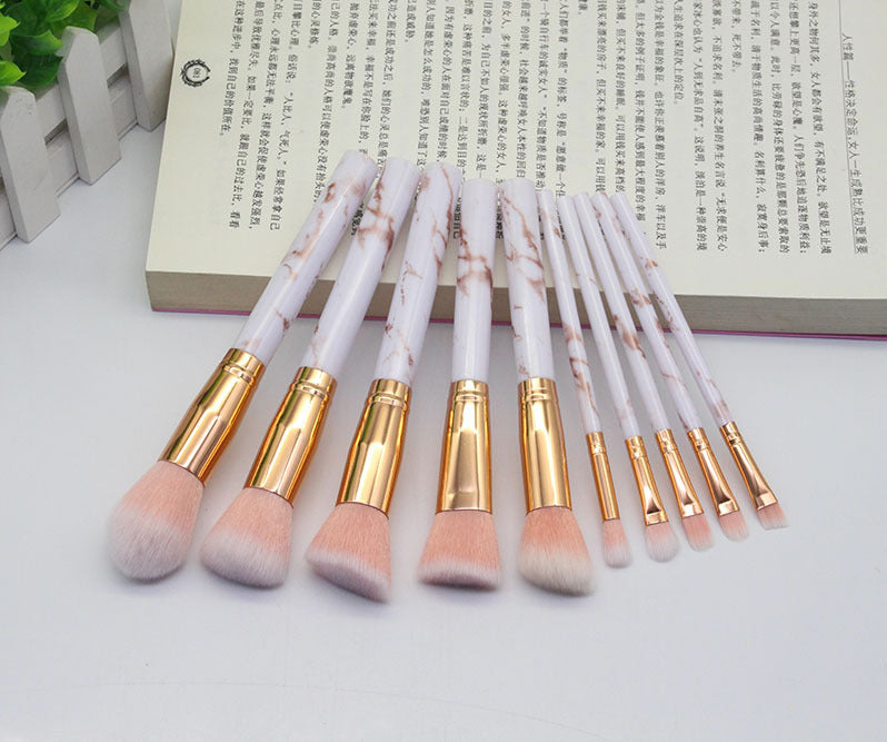 Marbled Makeup Brush Set