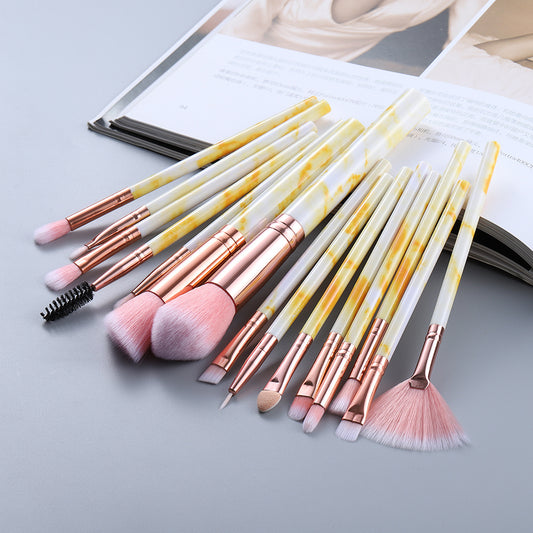 Marbled Makeup Brush Set