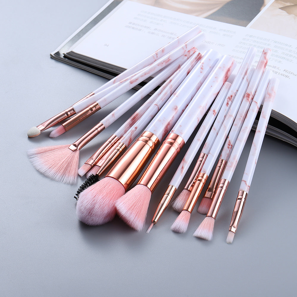 Marbled Makeup Brush Set
